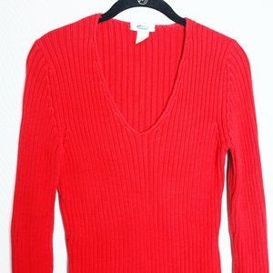 OLD NAVY Long Sleeve V-Neck Knit Sweater